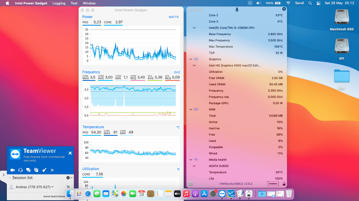 HP EliteBook 2570P 2nd [IvyBridge   Intel HD 4000 + PS2]   OpenCore 3